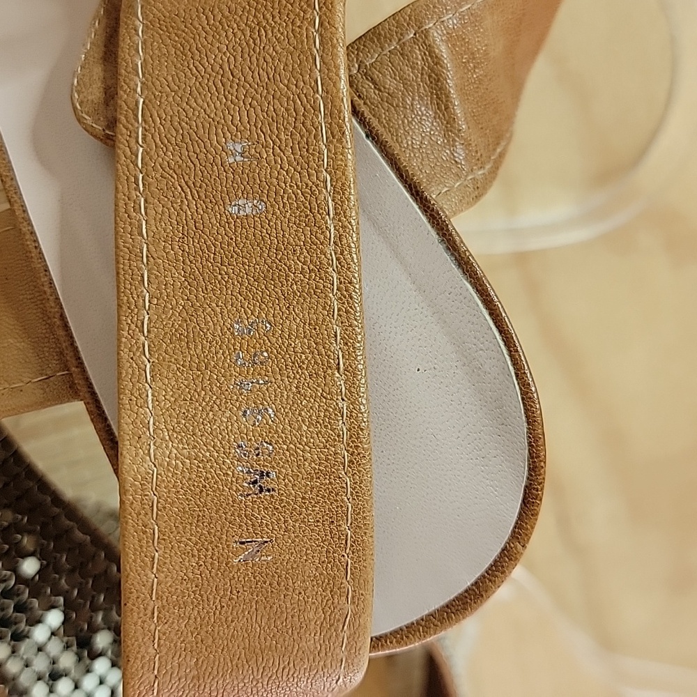 Stuart Weitzman Metal Mesh Platform Wedge Sandals sz8 - Picture 8 of 10